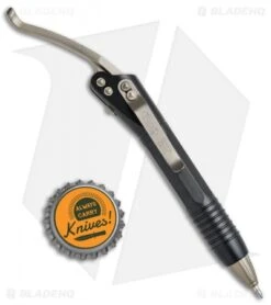 Microtech Siphon II Stainless Steel Pen - Black W/ Bronzed Clip -Microtech Microtech Siphon II SS Pen Black Bronzed Clip BHQ 33024 jr bottlecap