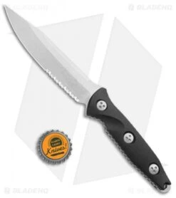 Microtech Socom Alpha Fixed Blade Knife Black G-10 (5" Stonewash Serr) -Microtech Microtech Socom Alpha Black G 10 SW Serr BHQ 112135 jr bottlecap 1