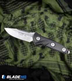 Microtech Socom Alpha Mini S/E Fixed Blade Knife Black (3.75" Stonewash) -Microtech Microtech Socom Alpha Mini S E Fixed Blade Knife Black Stonewash BHQ 105958 kp floater web