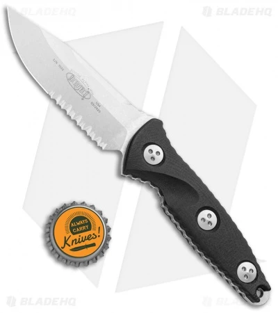 Microtech Socom Alpha Mini S/E Fixed Blade Knife (3.75" Stonewash Serr) 113M-11 6 Microtech Socom Alpha Mini S/E Fixed Blade Knife (3.75" Stonewash Serr) 113M-11 - Image 4