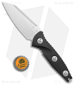 Microtech Socom Alpha Mini Warcom Fixed Blade Knife Black G-10 (3.7" Stonewash) -Microtech Microtech Socom Alpha Mini Warcom Fixed Blade Black G 10 SW BHQ 178236 jr bottlecap
