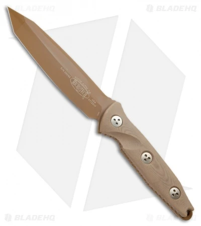 Microtech Socom Alpha Tanto Fixed Blade Tan G-10 (5" Tan PVD) 3 Microtech Socom Alpha Tanto Fixed Blade Tan G-10 (5" Tan PVD)