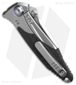 Microtech Socom Bravo Frame Lock Knife Black BB Ti/CF (4" BB) 260-7 CFTI 7 Microtech Socom Bravo Frame Lock Knife Black BB Ti/CF (4" BB) 260-7 CFTI -Microtech Microtech Socom Bravo FLK Black BB TI CF 4in BB BHQ 181091 td side