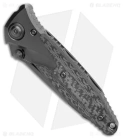 Microtech Socom Bravo T/E Tanto Frame Lock Knife Titanium/CF (4" Black) -Microtech Microtech Socom Bravo TE Tanto FL Ti CF Black BHQ 180392 jr spine