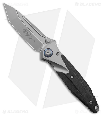 Microtech Socom Bravo Tanto Frame Lock Knife Black BB Ti/CF (4" BB) 261-7 CFTI 3 Microtech Socom Bravo Tanto Frame Lock Knife Black BB Ti/CF (4" BB) 261-7 CFTI
