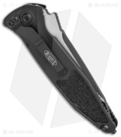 Microtech Socom Elite Automatic Knife Black (4" Tactical Full Serr) 161A-3T -Microtech Microtech Socom Elite Auto Black Tanto Tactical Full Serr 161A 3T BHQ 139138 jr side