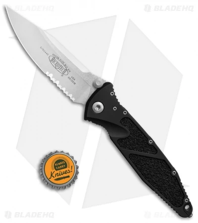 Microtech Socom Elite Manual Knife Black (4" Stonewash Serr) 160-11 6 Microtech Socom Elite Manual Knife Black (4" Stonewash Serr) 160-11 - Image 4