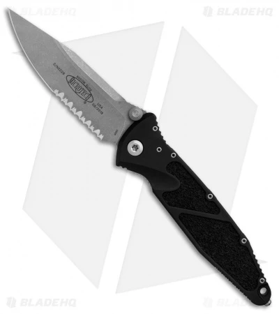 Microtech Socom Elite Manual Knife Black (4" Apocalyptic Serr) 160-11AP 3 Microtech Socom Elite Manual Knife Black (4" Apocalyptic Serr) 160-11AP