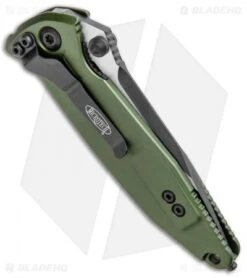 Microtech Socom Elite Manual Knife OD Green (4" Black) 160-1OD 8 Microtech Socom Elite Manual Knife OD Green (4" Black) 160-1OD -Microtech Microtech Socom Elite Manual OD Green Black 160 1OD BHQ 11801 jr side