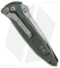 Microtech Socom Elite Manual Knife OD Green (4" Satin) 160-4OD -Microtech Microtech Socom Elite Manual OD Green Satin 160 4OD BHQ 11804 jr side