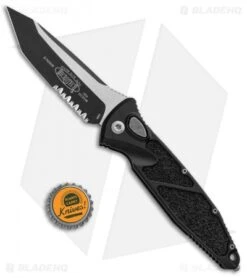 Microtech Socom Elite T/E Automatic Knife Black (4" Two Tone Serr) 161A-2 -Microtech Microtech Socom Elite Manual Tactical Black Serr 160 2T BHQ 92255 jr bottlecap