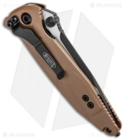 Microtech Socom Elite Manual Knife Tan (4" Black Serr) 160-2TA -Microtech Microtech Socom Elite Manual Tan Black Serr 160 2TA BHQ 10391 jr side