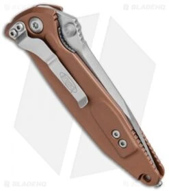 Microtech Socom Elite Manual Knife Tan (4" Stonewash) 160-10TA 8 Microtech Socom Elite Manual Knife Tan (4" Stonewash) 160-10TA -Microtech Microtech Socom Elite Manual Tan SW 160 10TA BHQ 10334 jr side