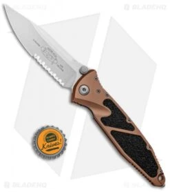 Microtech Socom Elite Manual Knife Tan (4" Stonewash Serr) 160-11TA -Microtech Microtech Socom Elite Manual Tan SW Serr 160 11TA BHQ 13107 jr bottlecap
