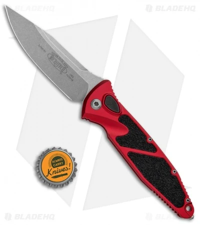 Microtech Socom Elite S/E Automatic Knife Red (4" Stonewash) 160A-10RD 6 Microtech Socom Elite S/E Automatic Knife Red (4" Stonewash) 160A-10RD - Image 4