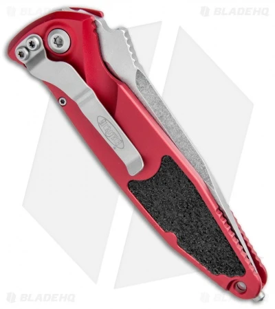 Microtech Socom Elite S/E Automatic Knife Red (4" Stonewash Ser) 160A-11RD 5 Microtech Socom Elite S/E Automatic Knife Red (4" Stonewash Ser) 160A-11RD - Image 3