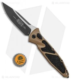Microtech Socom Elite S/E Automatic Knife Tan (4" Two-Tone) 160A-1TA -Microtech Microtech Socom Elite SE Auto Tan TT 160A 1TA BHQ 94588 jr bottlecap