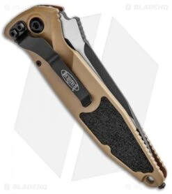 Microtech Socom Elite S/E Automatic Knife Tan (4" Two-Tone) 160A-1TA -Microtech Microtech Socom Elite SE Auto Tan TT 160A 1TA BHQ 94588 jr side