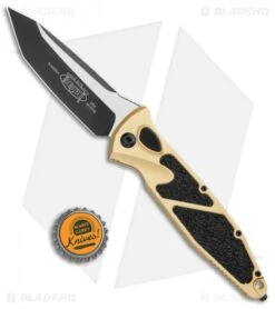 Microtech Socom Elite T/E Auto Knife Champagne Gold (4" Two Tone) 161A-1CG -Microtech Microtech Socom Elite TE Auto Champagne Gold TT 161A 1CG BHQ 106921 jr bottlecap