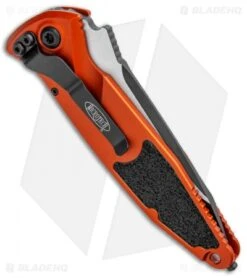 Microtech Socom Elite T/E Automatic Knife Orange (4" Two Tone) 161A-1OR -Microtech Microtech Socom Elite TE Auto Orange TT 161A 1OR BHQ 99677 jr side