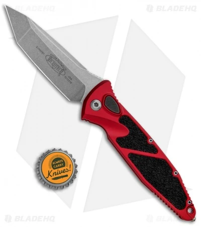 Microtech Socom Elite T/E Automatic Knife Red (4" Stonewash) 161A-10RD 6 Microtech Socom Elite T/E Automatic Knife Red (4" Stonewash) 161A-10RD - Image 4