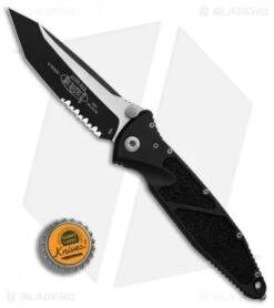 Microtech Socom Elite Tanto Manual Knife (4" Black Serr) 161-2 -Microtech Microtech Socom Elite Tanto Black Serr BHQ 11918 er bottlecap