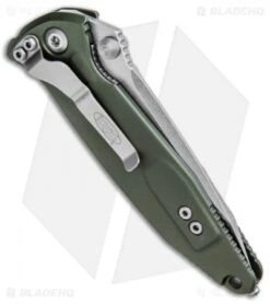 Microtech Socom Elite Tanto Manual Knife OD Green (4" Stonewash) 161-10OD 8 Microtech Socom Elite Tanto Manual Knife OD Green (4" Stonewash) 161-10OD -Microtech Microtech Socom Elite Tanto Manual OD Green SW 161 10OD BHQ 81892 jr side