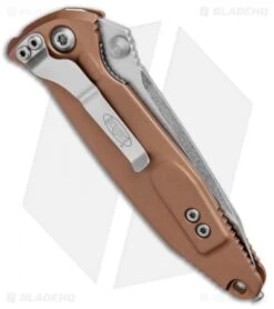 Microtech Socom Elite Tanto Manual Knife Tan (4" Stonewash) 161-10TA -Microtech Microtech Socom Elite Tanto Manual Tan SW 161 10TA BHQ 81893 jr side