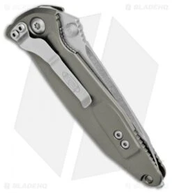 Microtech Socom Elite Tanto Manual Knife OD Green (4" Stonewash Serr) 161-11OD -Microtech Microtech Socom Elite Tanto OD Green SW Serr BHQ 81897 jr side