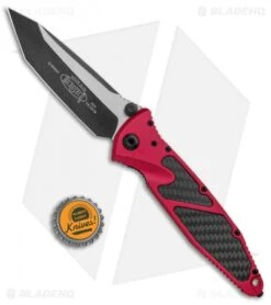 Microtech Socom Elite Tanto Manual Knife Red/CF (4" Two Tone) 161-1RDCFI -Microtech Microtech Socom Elite Tanto Red CF TT 161 1RDCFI BHQ 101584 jr bottlecap