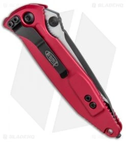 Microtech Socom Elite Tanto Manual Knife Red/CF (4" Two Tone) 161-1RDCFI -Microtech Microtech Socom Elite Tanto Red CF TT 161 1RDCFI BHQ 101584 jr side