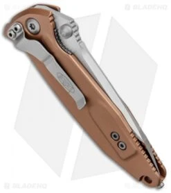 Microtech Socom Elite T/E Manual Knife Tan (4" Satin) 161-4TA -Microtech Microtech Socom Elite Tanto Tan Satin 161 4TA BHQ 10592 jr side