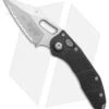 Microtech Stitch Automatic Knife Black (3.75" Stonewash Full Serr) 169-12 -Microtech Microtech Stitch Auto Black SW Full Serr 169 12 BHQ 138076 jr