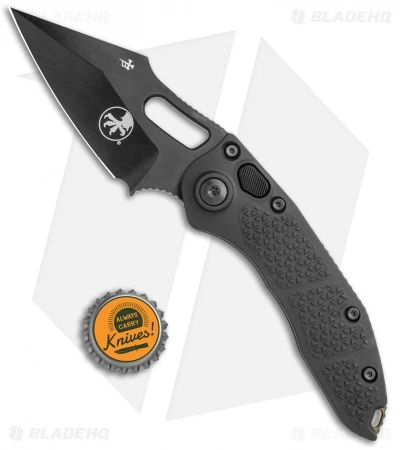Microtech Signature Series Stitch Automatic Knife Tactical (3.8" DLC) 169-1DLCTS 6 Microtech Signature Series Stitch Automatic Knife Tactical (3.8" DLC) 169-1DLCTS - Image 4
