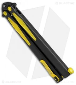 Microtech Tachyon III Balisong Butterfly Knife BM (4.5" Black/Yellow) 173-1BM 8 Microtech Tachyon III Balisong Butterfly Knife BM (4.5" Black/Yellow) 173-1BM -Microtech Microtech Tachyon III Balisong Butterfly BM Black Yellow 173 1BM BHQ 71983 jr side