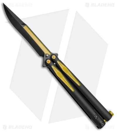 Microtech Tachyon III Balisong Butterfly Knife BM (4.5" Black/Yellow) 173-1BM 3 Microtech Tachyon III Balisong Butterfly Knife BM (4.5" Black/Yellow) 173-1BM