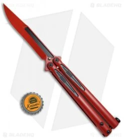 Microtech Tachyon III Balisong Butterfly Dead Pool (4.5" Red/Black) 173-1DP -Microtech Microtech Tachyon III Balisong Butterfly Dead Pool Red Black 173 13DP BHQ 68240 jr bottlecap