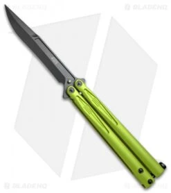 Microtech 3 Microtech Tachyon III Balisong Butterfly Lime Green (4.5" Black) 173-1DLCLG