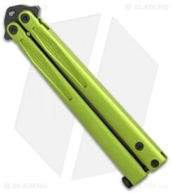 Microtech -Microtech Microtech Tachyon III Balisong Butterfly Lime Green Black 173 1DLCLG BHQ 52649 jr spine
