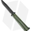 Microtech Tachyon III Balisong Butterfly OD Green (4.5" Black) 173-1DLCOD -Microtech Microtech Tachyon III Balisong Butterfly OD Green Black BHQ 78541 jr