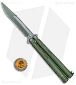 Microtech Tachyon III Balisong Butterfly OD Green (4.5" Sharpened Top Swedge OD) 11 Microtech Tachyon III Balisong Butterfly OD Green (4.5" Sharpened Top Swedge OD) -Microtech Microtech Tachyon III Balisong Butterfly OD Green Sharpened Top Swedge OD BHQ 77871 jr bottlecap