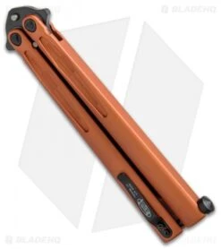 Microtech Tachyon III Balisong Butterfly Orange (4.5" Black) 173-1DLCOR 9 Microtech Tachyon III Balisong Butterfly Orange (4.5" Black) 173-1DLCOR -Microtech Microtech Tachyon III Balisong Butterfly Orange Black 173 1DLCOR BHQ 52646 jr side