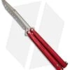 Microtech Tachyon III Balisong Butterfly Red (4.5" Bronze Full Serr) 173-15RD