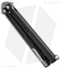 Microtech Tachyon III Balisong Butterfly Trainer Knife (4.5" Apocalyptic Dull) -Microtech Microtech Tachyon III Balisong Butterfly Trainer Apocalyptic Dull 174 10AP BHQ 74086 jr side