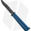 Microtech Tachyon III Balisong Butterfly Knife Blue (4.5" Black) 173-1DLCBL -Microtech Microtech Tachyon III blue black 173 1DLCBL BHQ 71037 er