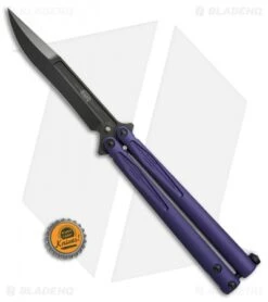 Microtech Tachyon III Balisong Butterfly Knife Purple (4.5" Black) 173-1DLCPU 9 Microtech Tachyon III Balisong Butterfly Knife Purple (4.5" Black) 173-1DLCPU -Microtech Microtech Tachyon III purple black BHQ 71370 er size