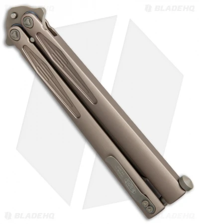 Microtech Tachyon III Balisong Butterfly Knife Tan (4.5" Tan) 173-1TN 4 Microtech Tachyon III Balisong Butterfly Knife Tan (4.5" Tan) 173-1TN - Image 2