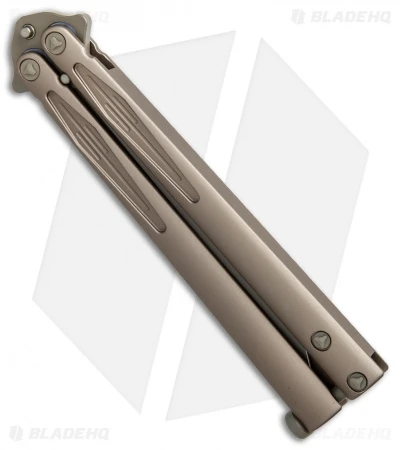 Microtech Tachyon III Balisong Butterfly Knife Tan (4.5" Tan) 173-1TN 5 Microtech Tachyon III Balisong Butterfly Knife Tan (4.5" Tan) 173-1TN - Image 3