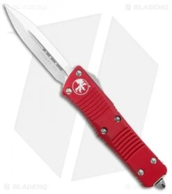 Microtech Troodon D/E OTF Automatic Knife Red (3" Satin) 138-4RD