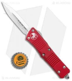 Microtech Troodon D/E OTF Automatic Knife Red (3" Satin) 138-4RD -Microtech Microtech Troodon DE Auto Red Satin 138 4RD BHQ 26719 jr bottlecap